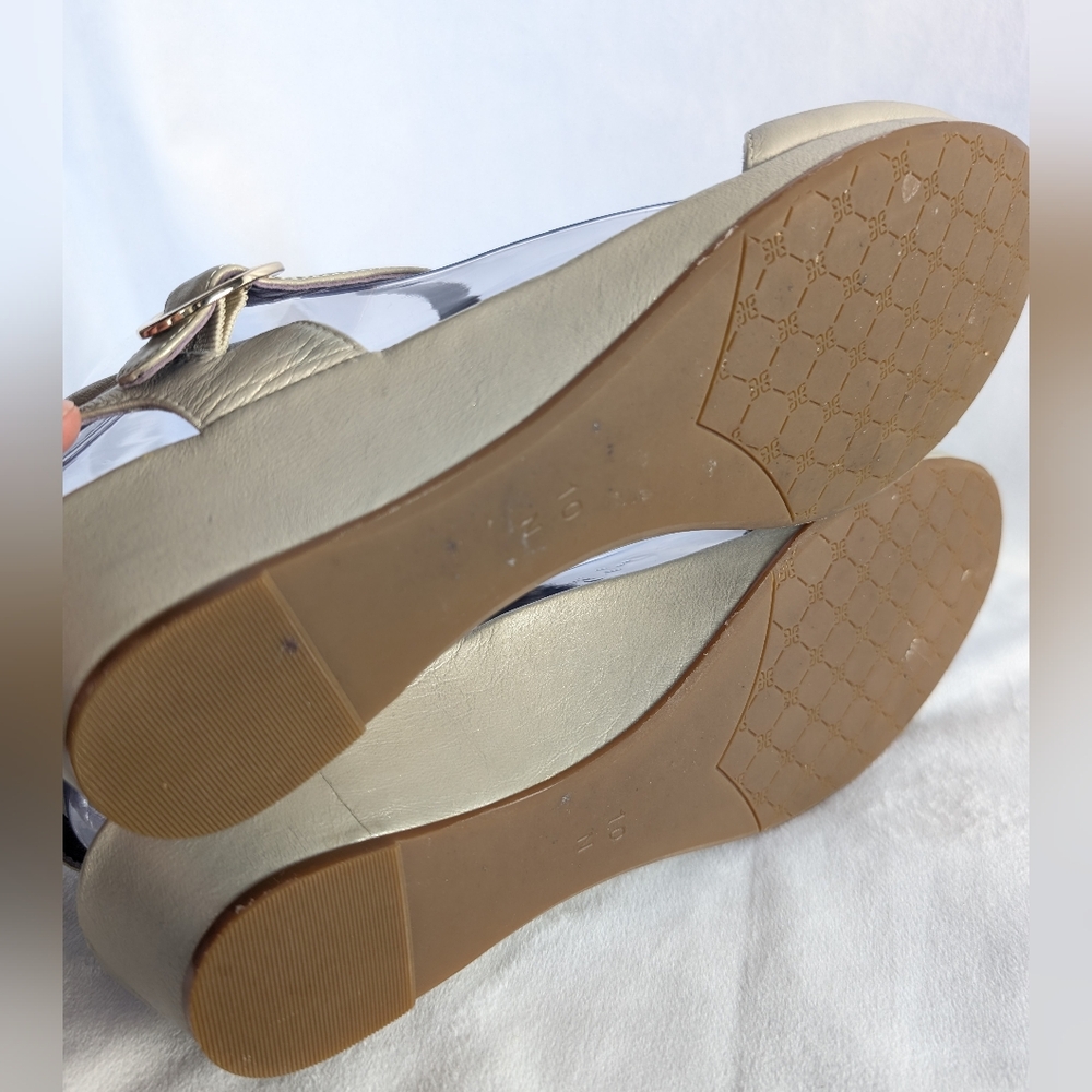 ☘️Vaneli Mary Jane Gladiator Peep Toe T-Strap Sandal Women's Size 10N - Picture 9 of 14